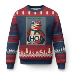 Portland Frog No Hope Without Hop Ugly Christmas Sweater Xmas Resist Jumper Protest Gifts