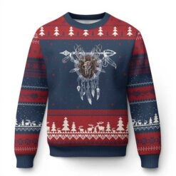 Wendigo Monster Dreamcatcher Ugly Christmas Sweater Horror Native American Clothing Gifts – VertexNest LLC