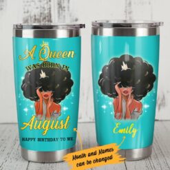 Personalized Bwa Queen Steel Tumbler