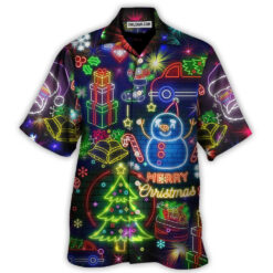Christmas Bright Neon Lighting Hawaiian Shirt