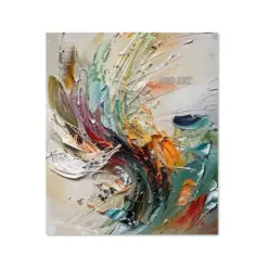 3D Thickness Acrylic Paints Texture Abstract Knife Art Unframed Wall Decorative Hangings Painting Large Panel Set Colors Artwork