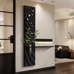 Hydroponic Green Plants Entrance LED Decorative Painting Sandstone Home Decoration Living Room Bedroom Corridor Mural Light