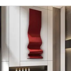 Minimalist and luxurious wall decoration Metal three-dimensional wrought iron abstract curved wall decoration pendant